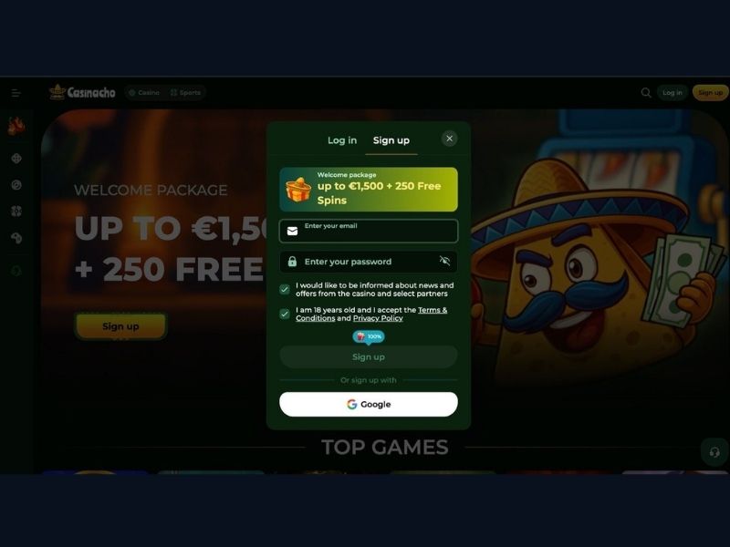 Kasyno na żywo Casinacho Casino Nacho Casino — 467 gier i czołowe tytuły Evolution